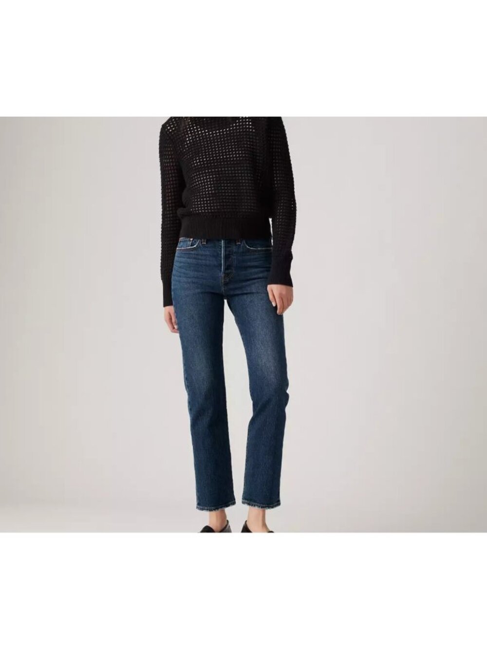 New Levi's Premium 30x30 Wedgie Straight Ankle Women's Jeans Indifferent Indigo